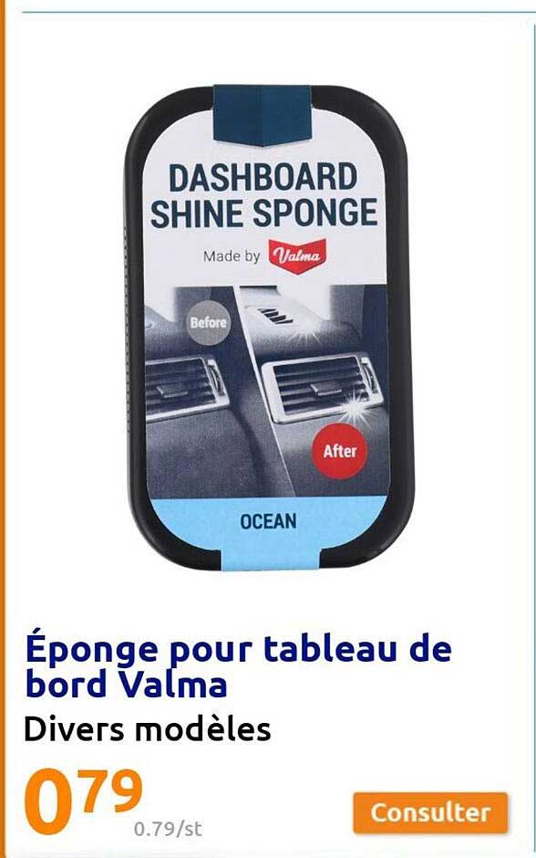 éponge pour tableau de bord valma