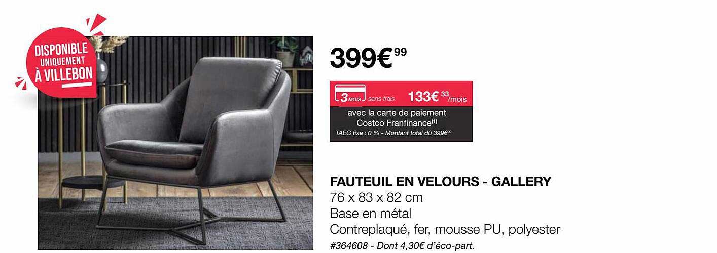 fauteil en velours-gallery