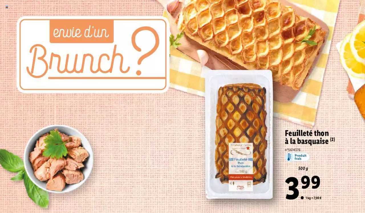 Feuilleté Thon à La Basquaise