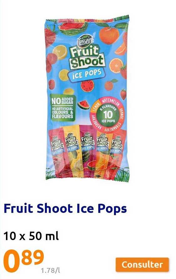 fruit shoot ice pops