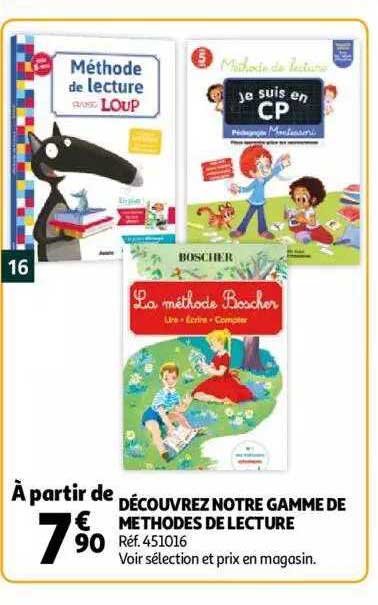 gamme de méthodes de lecture