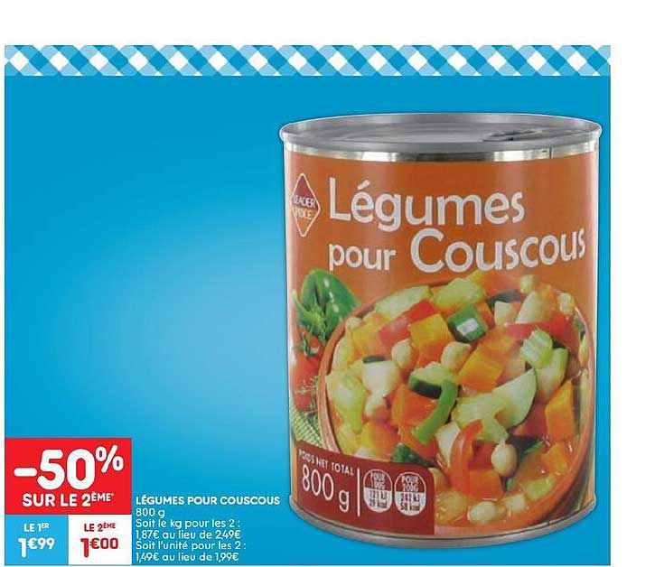 légumes pour couscous 800g