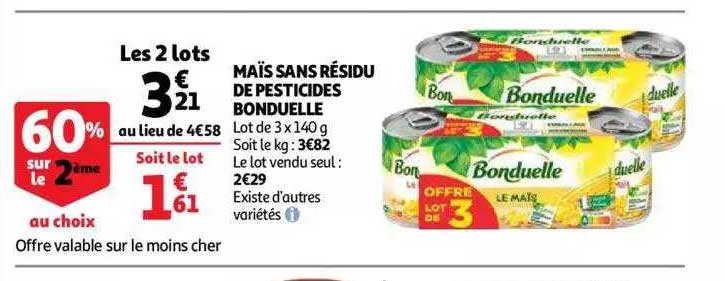 maïs sans résidu bonduelle