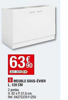 meuble sous-évier L.120cm