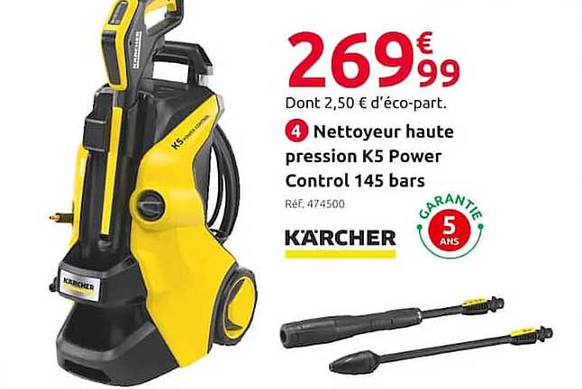 nettoyeur haute pression k5 power control 145 bars kärcher