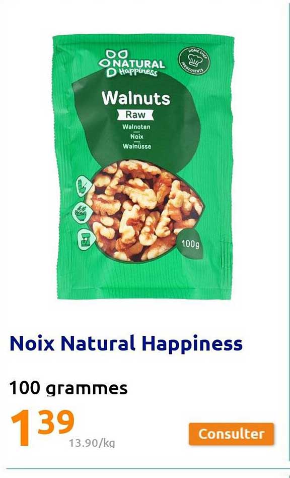 Noix natural happiness 100 grammes