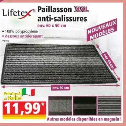 paillasson XXL anti-salissures lifetex