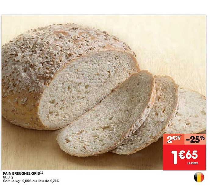 pain breughel gris 800g