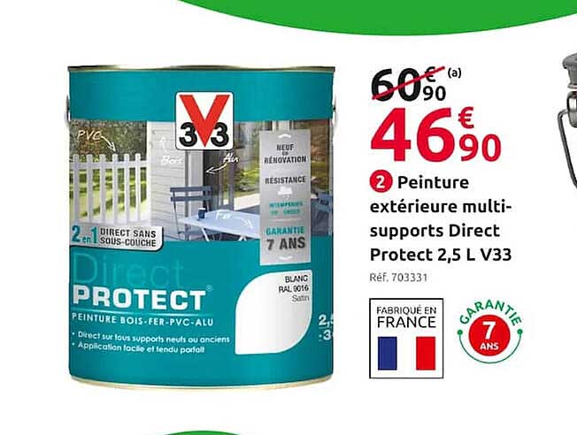 peinture extérieur multisupports direct protect 2,5l V33