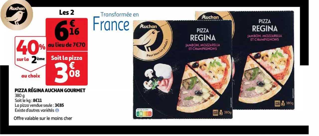 Pizza Régina Auchan Gourmet