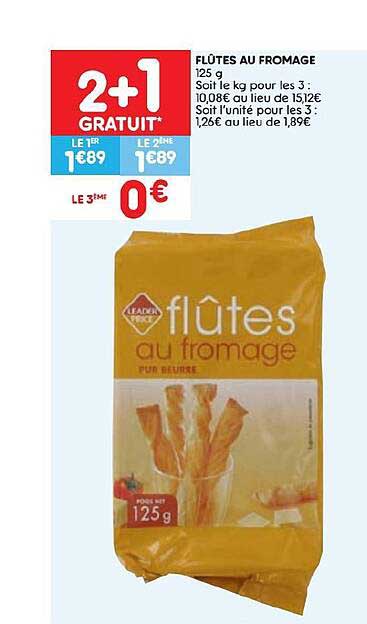 plûtes au fromage 125g