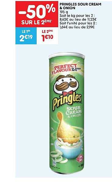 pringles sour cream & oinon 195g