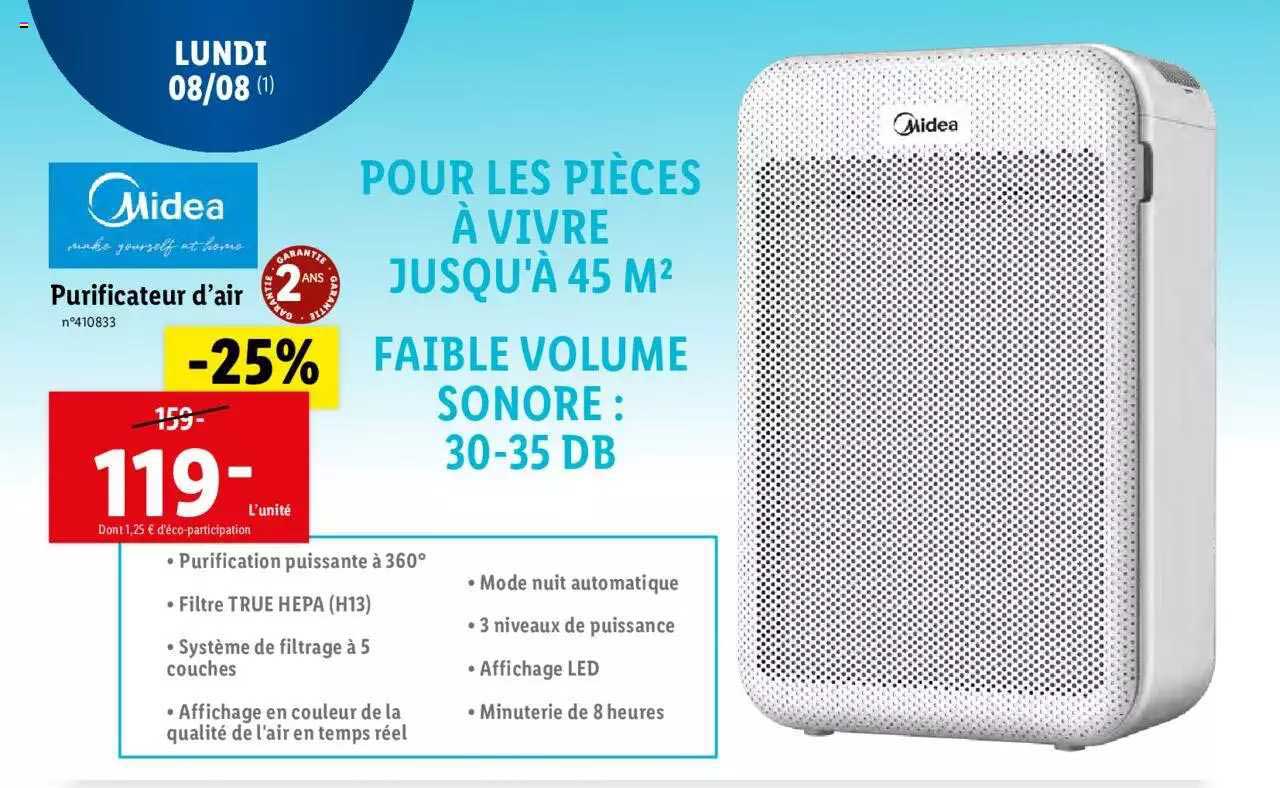 purificateur d'air midea