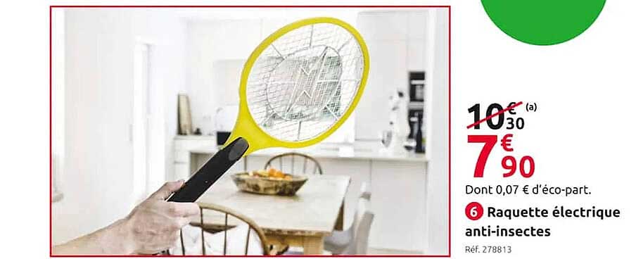 raquette électrique anti-insectes
