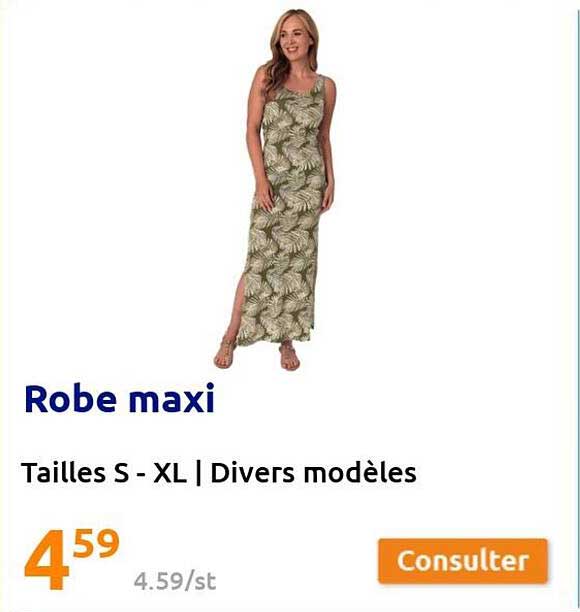 robe maxi tailles S-XL