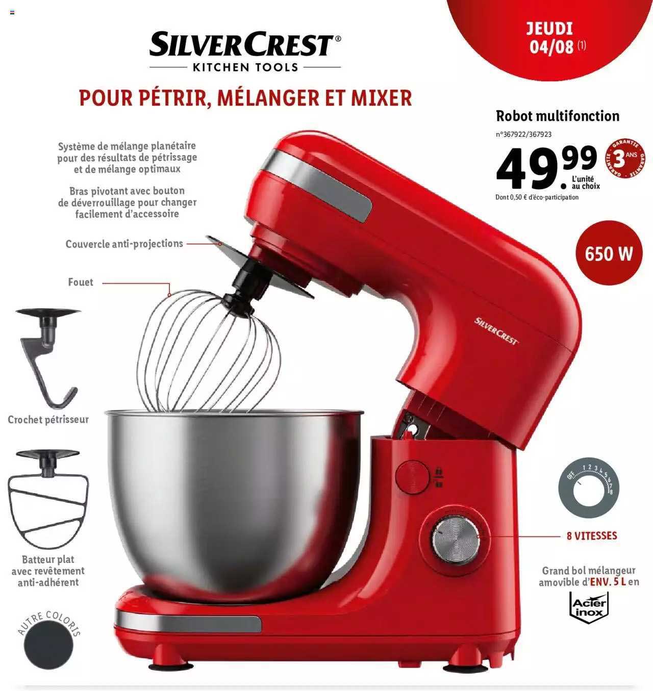 robot multifonction silver crest