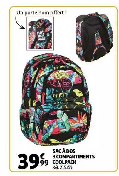 Sac à Dos 3 Compartiments Coolpack