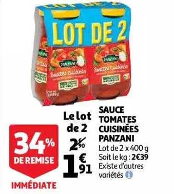 Sauce Tomates Cuisinées Panzani