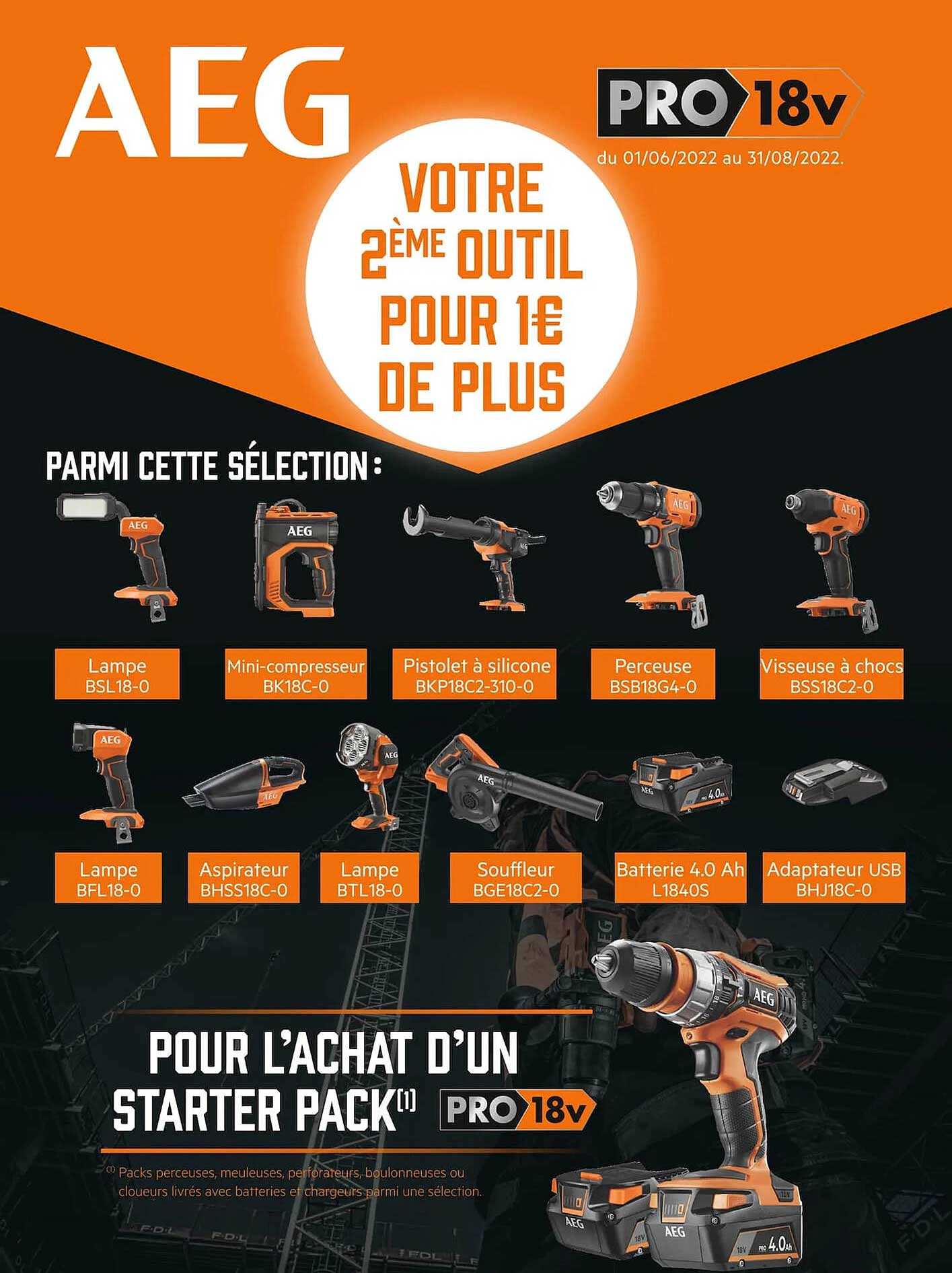 Starter Pack Pro 18 V Aeg