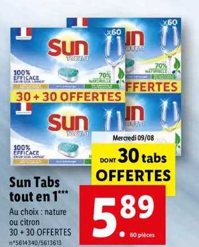 sun tabs tout en 1