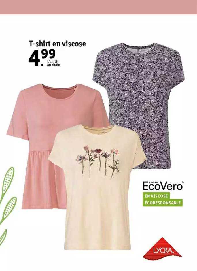 T-shirt en viscose