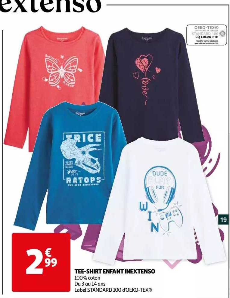 tee-shirt enfant inextenso