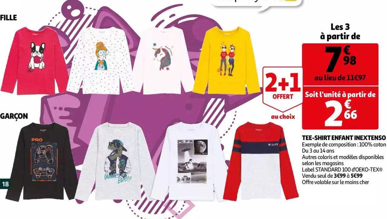 tee-shirt enfant inextenso