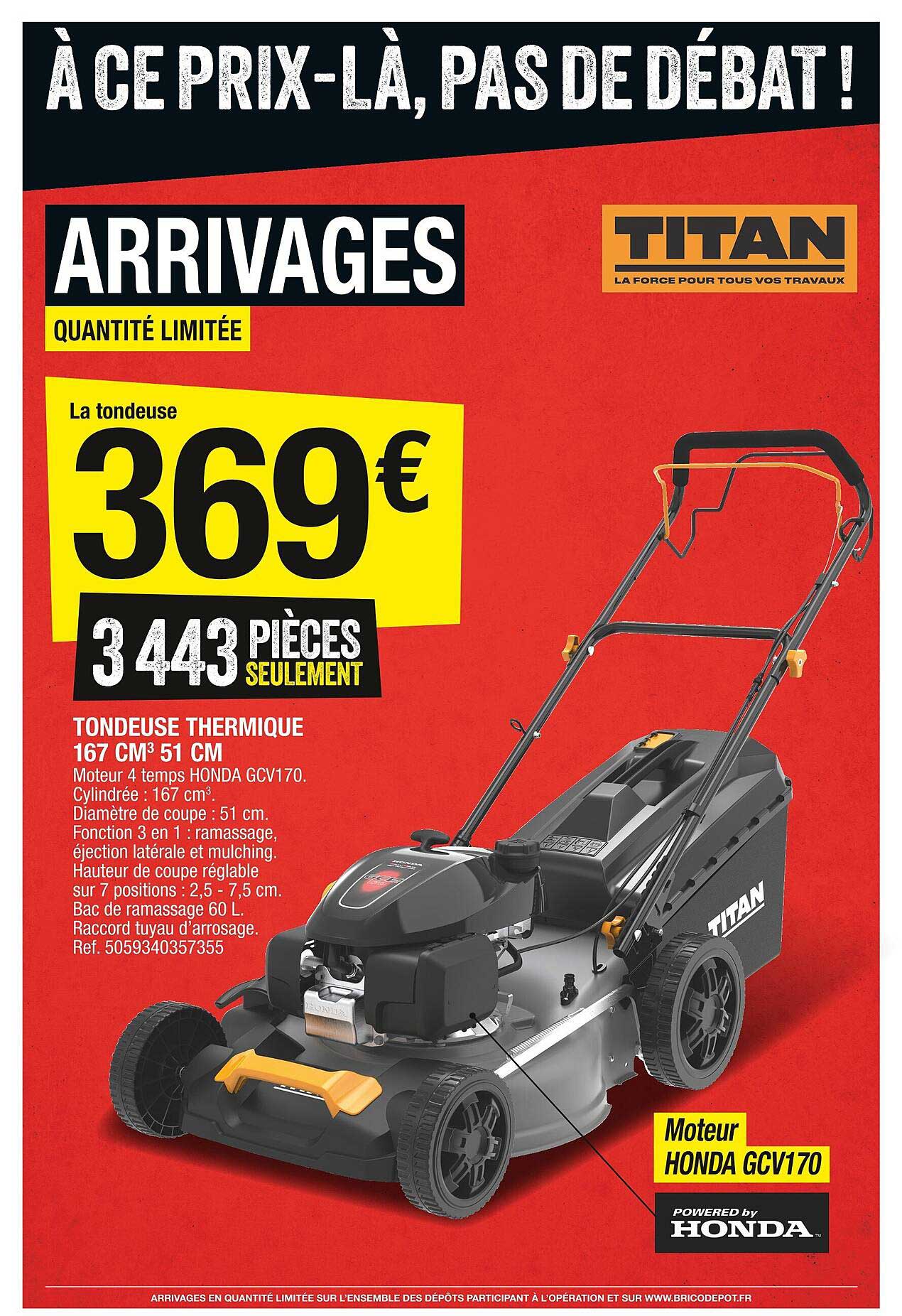 tondeuse thermique 167  cmp 51cm