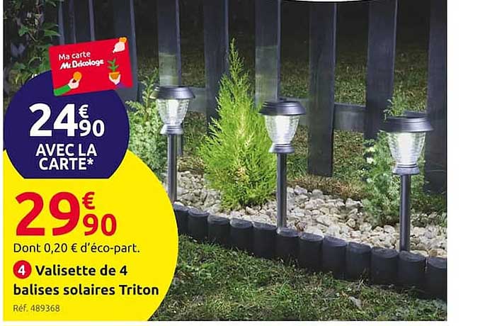 valisette de 4 balises solaire triton
