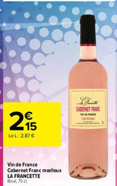 vin de France cabernet franc moelleux la francette