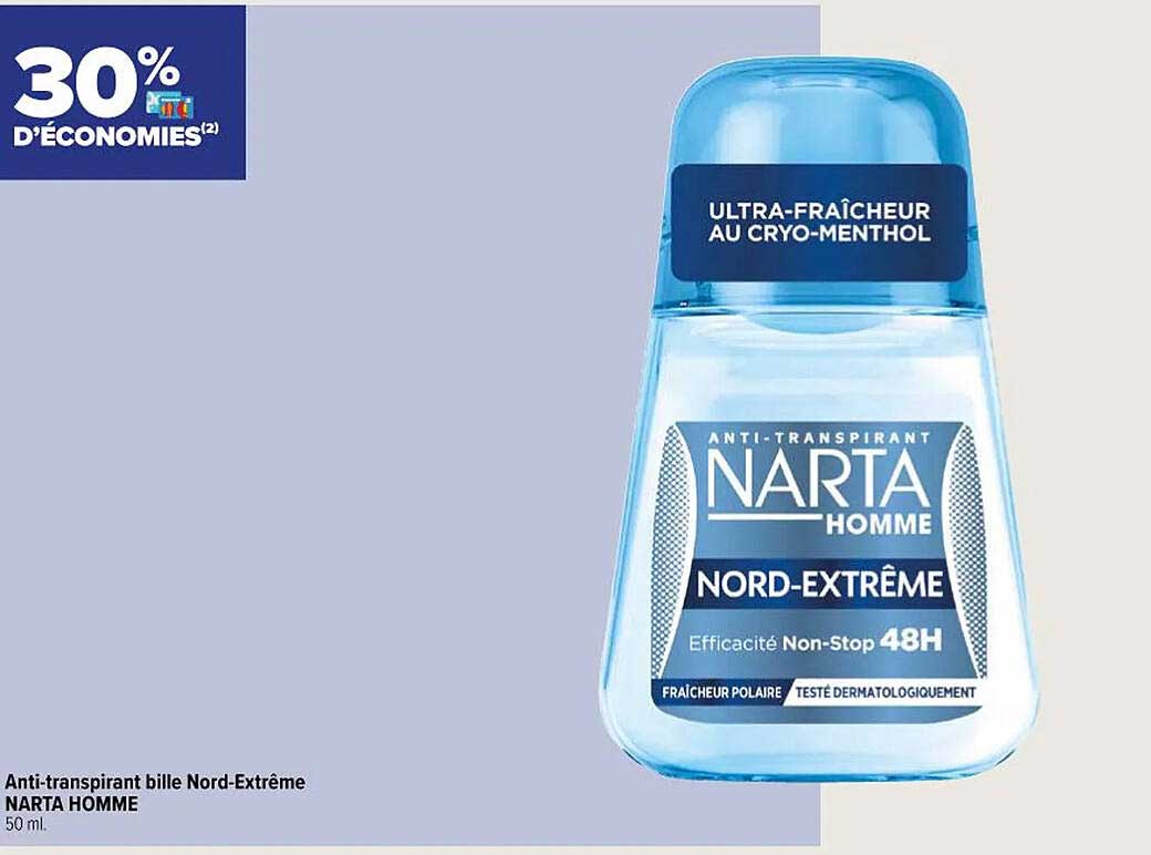 Anti-transpirant Bille Nord-extrême Narta Homme