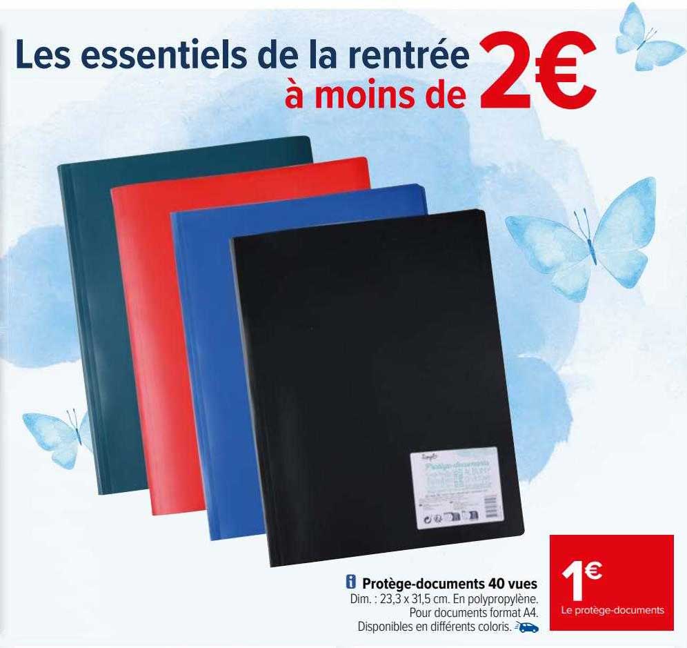 protège-documents 40 vues