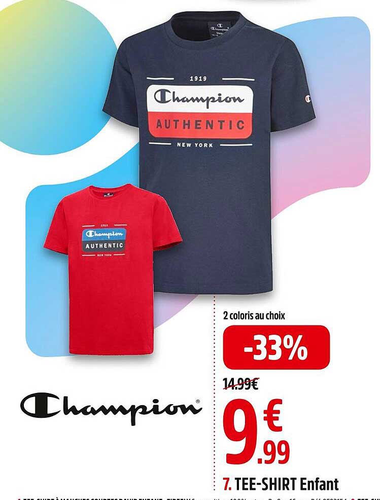 tee-shirt enfant champion