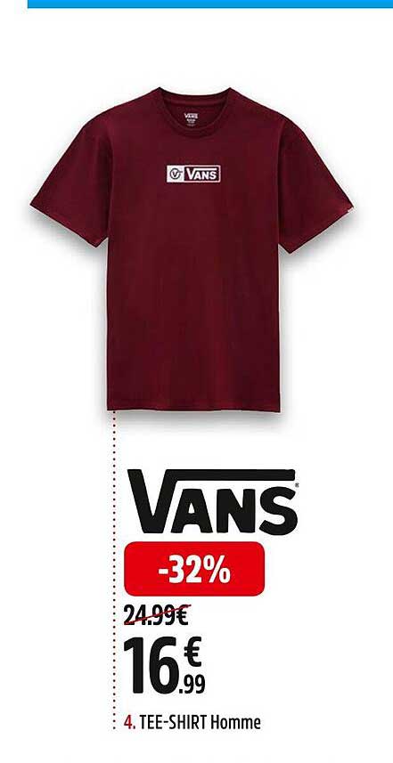 tee-shirt homme vans