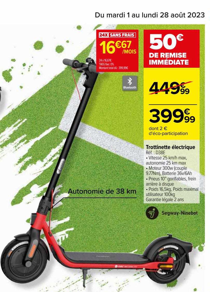 trottinette électrique segway-ninebot