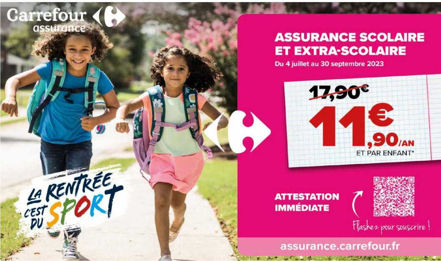 assurance scolaire et extra-scolaire carrefour