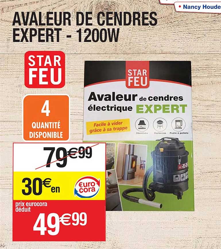avaleur de cendres expert - 1200 w