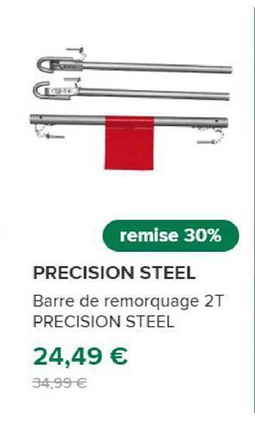 barre de remorquage 2t précision steel