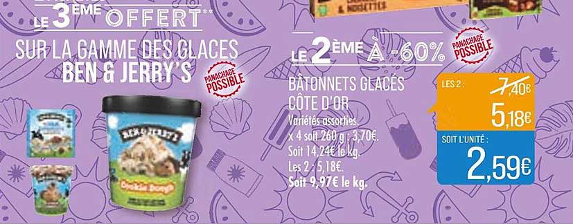 Bâtonnets Glacés Côte D'or