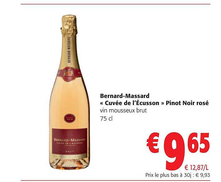 bernard-massard «cuvée de l'écusson» pinot noir rosé