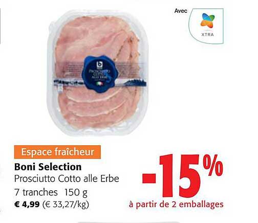 boni sélection prosciutto cotto alle erbe