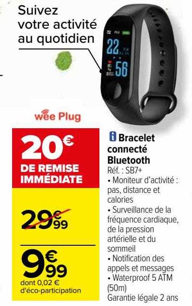 bracelet connecté bluetooth wee plug
