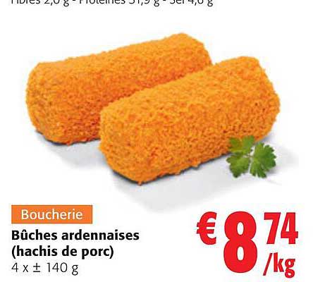 Bûches Ardennaises (hachis De Porc)