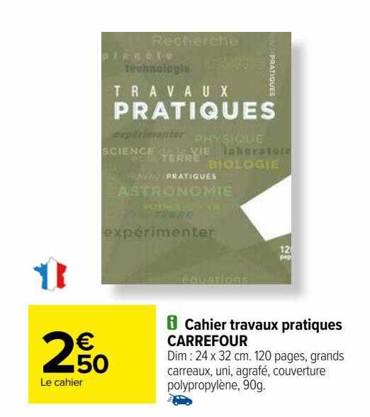 cahier travaux pratiques carrefour