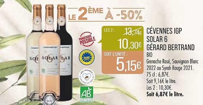 cévennes igp solar 6 gérard bertrand