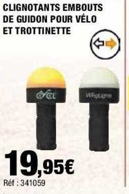 clignotants embouts de guidon pour vélo et trottinette