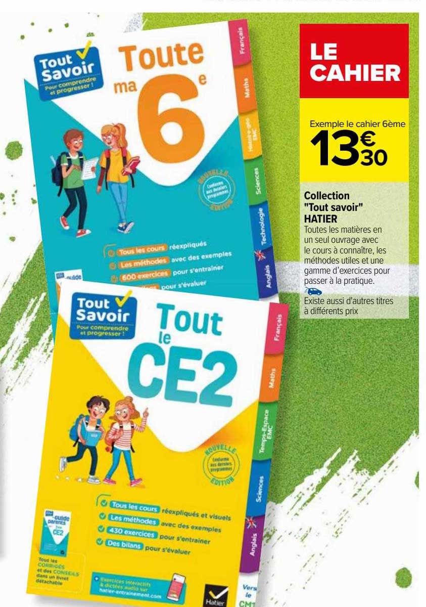 collection "tout savoir" hatier