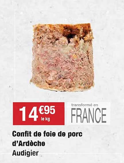 confit de foie de porc d'ardèche