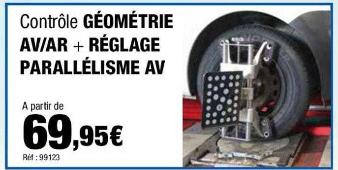 contrôle géométrie av/ar + réglage parallélisme av