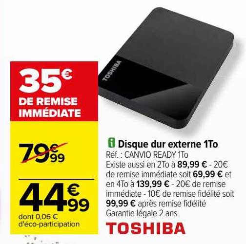 disque dur externe 1to toshiba